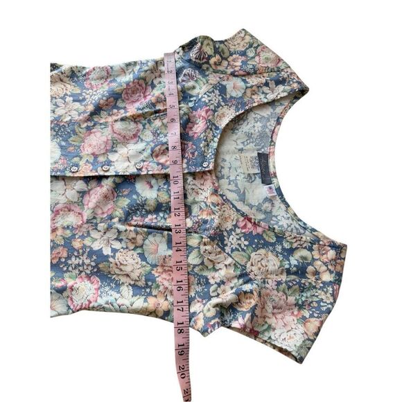 Vintage 1980’’s/90’s Alison J Cottage Core Floral Fit & Flare Midi Dress - Picture 11 of 13